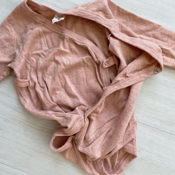 Kate Quinn long sleeve kimono bodysuit pink 18-24 - Picture 5 of 6